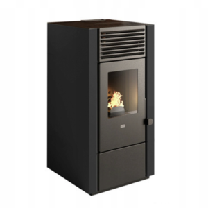 Kominek na pellet Eva Calor Marisa 9 kW z DGP — czarny