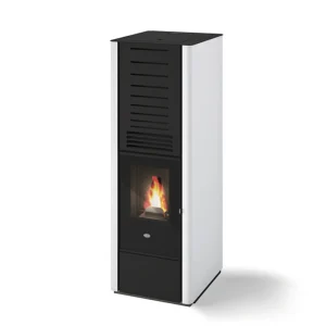 Kominek na pellet Eva Calor Karen 9 kW biały