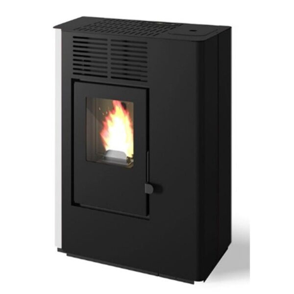 Kominek na pellet Nella Slim 9 kW DGP front biały