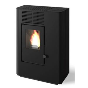 Kominek na pellet Nella Slim 9 kW DGP — czarny