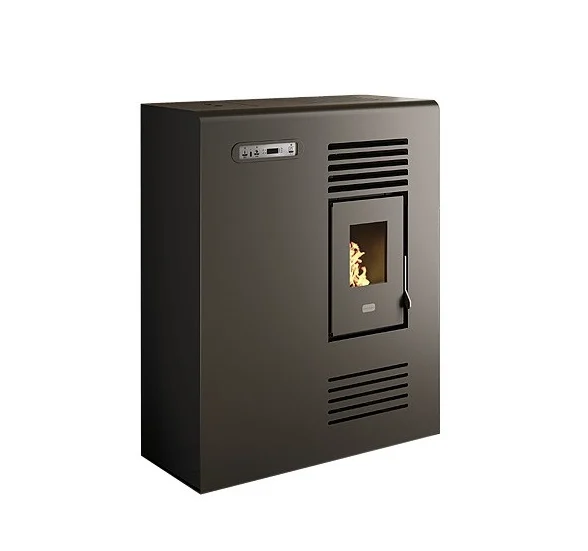 Kominek na pellet Eva Calor Tina 4kW z nadmuchem czarny