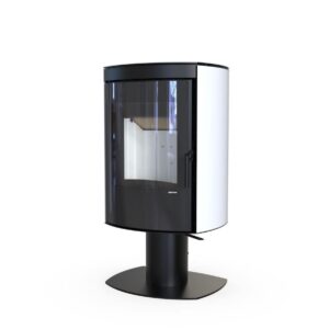 Kominek na drewno Defro Home Ceres Top 6,6 kW — biały