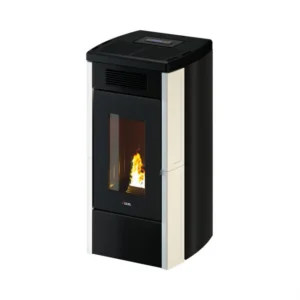 Kominek na pellet Atena Plus 12,0 kW – Cadel — biały kafel