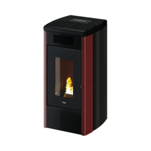 Kominek na pellet Atena Plus 12,0 kW – Cadel — bordowy kafel