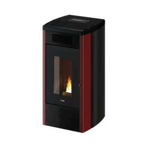 Kominek na pellet Atena Plus 12,0 kW – Cadel — bordowa blacha