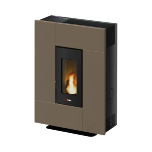 Kominek na pellet Grace 7,0 kW – Cadel — lekko brązowa blacha