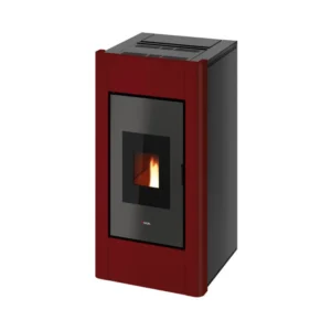 Kominek na pellet Prince Hydro 30,0 kW – Cadel — bordowa blacha