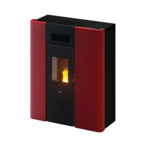 Kominek na pellet Maya Hydro 16,0 kW – Cadel — bordowa blacha