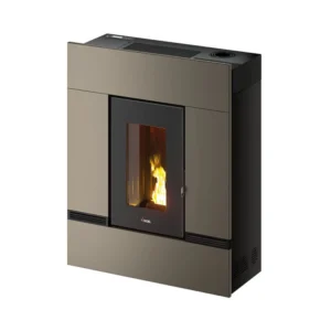 Kominek na pellet Mithos UP Plus 12,0 kW – Cadel — lekko brązowa blacha