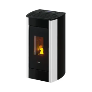 Kominek na pellet Perla 7,0 kW – Cadel — biała blacha