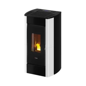 Kominek na pellet Perla 7,0 kW – Cadel — biały kafel
