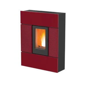 Piecyk na pellet Ray C. Air 8 kW – MCZ — bordowy kafel