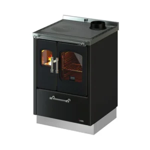 Kuchnia na drewno Smart 60 – Cadel — czarna blacha