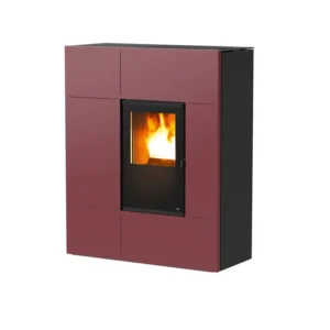 Piecyk na pellet Stream C. Air 12,0 kW – MCZ — bordowa blacha