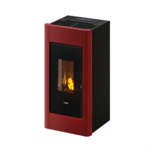 Kominek na pellet Sweet 7,0 kW – Cadel — bordowa blacha