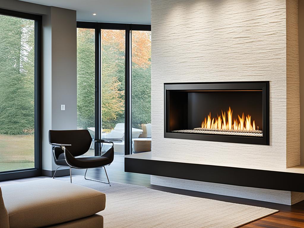 kominek z płaszczem wodnym i podajnikiem na pellet