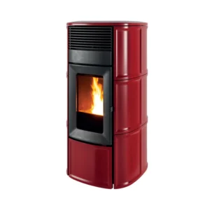 Piecyk na pellet Suite Hydro Matic – MCZ — 18-22 kW, bordowy kafel