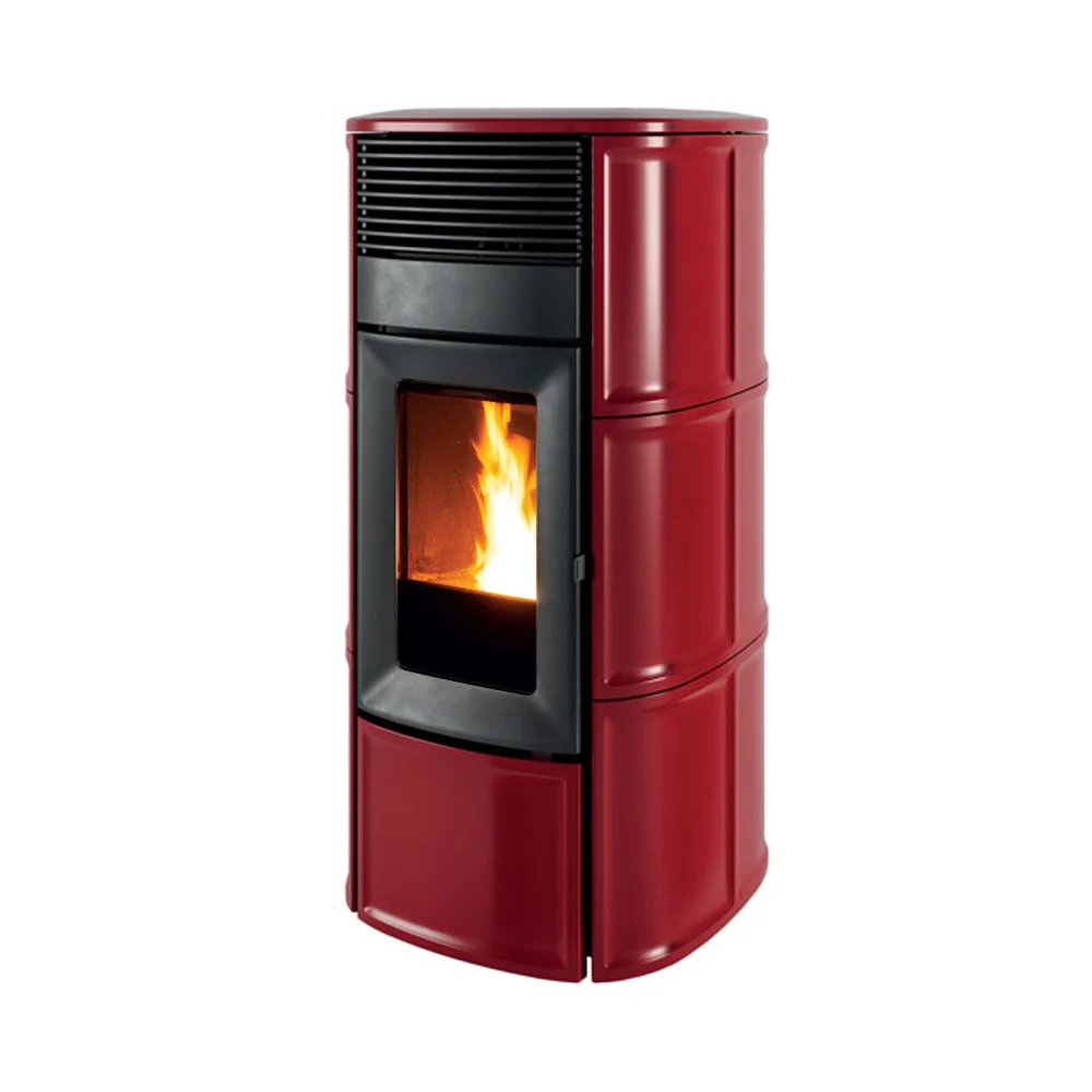 Piecyk na pellet Suite Hydro Matic – MCZ — 18-22 kW, bordowy kafel